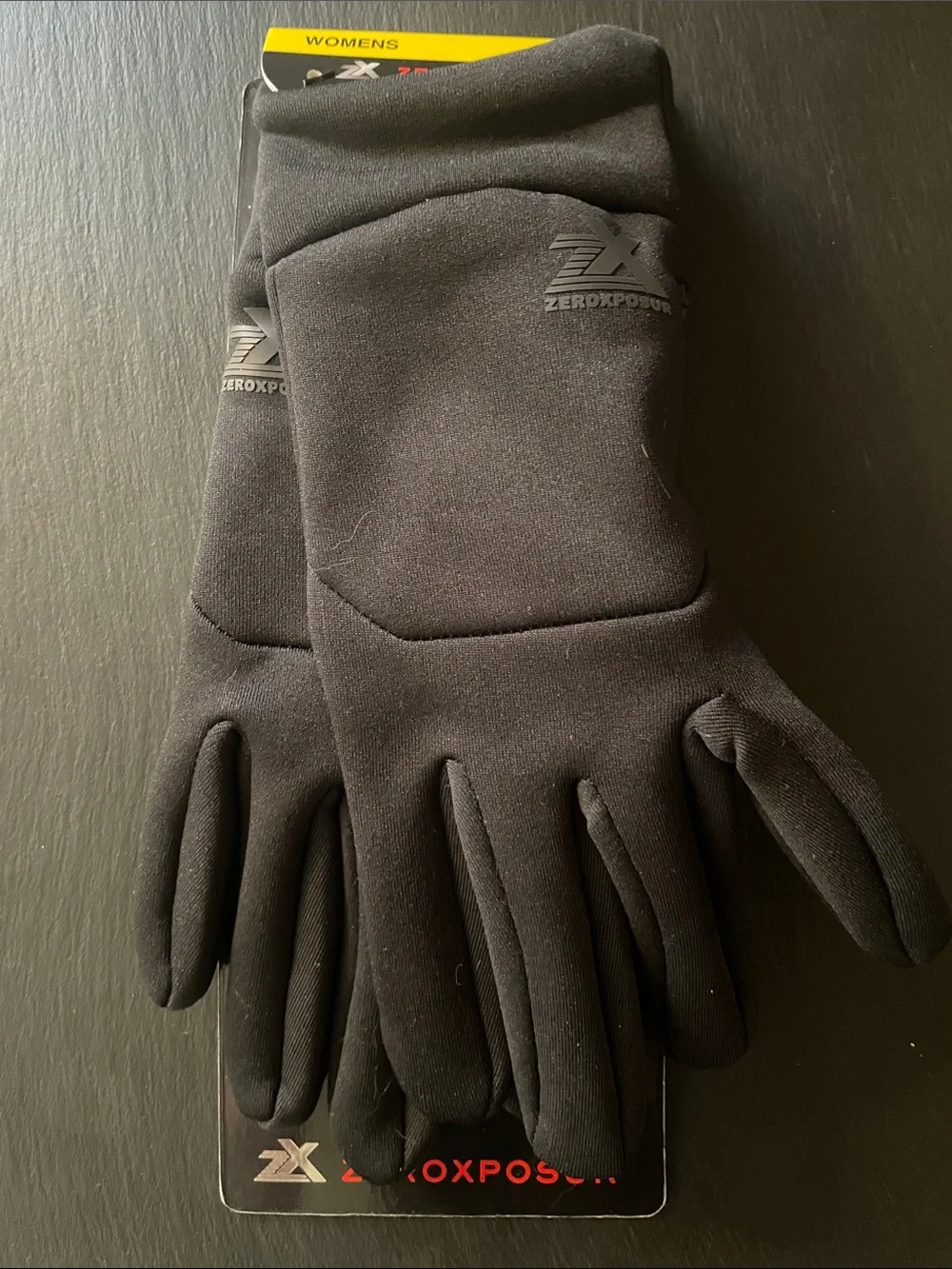 ZeroXposur Women's Black Thermal Stretch Gloves